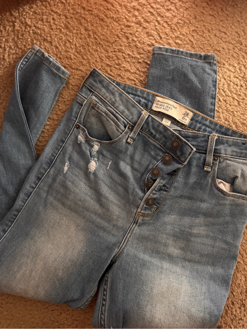 Abercrombie and fitch curve love high -Rise Light Blue Women’s Jeans